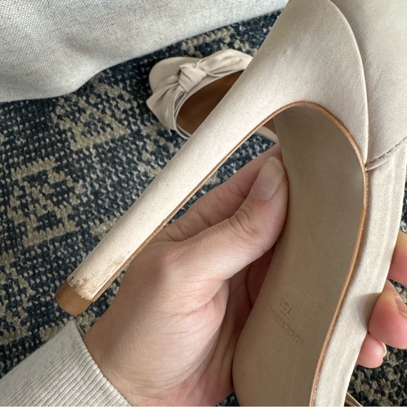 Steve Madden Blush Pink Nubuck Leather Bow Stiletto Heels 7.5 - Picture 12 of 14